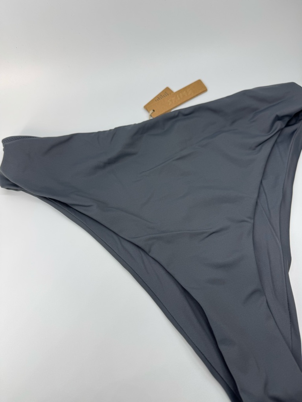 Skims Recycled Swim Mid Waist Bottom Gunmetal XL NWT - Picture 2 of 9